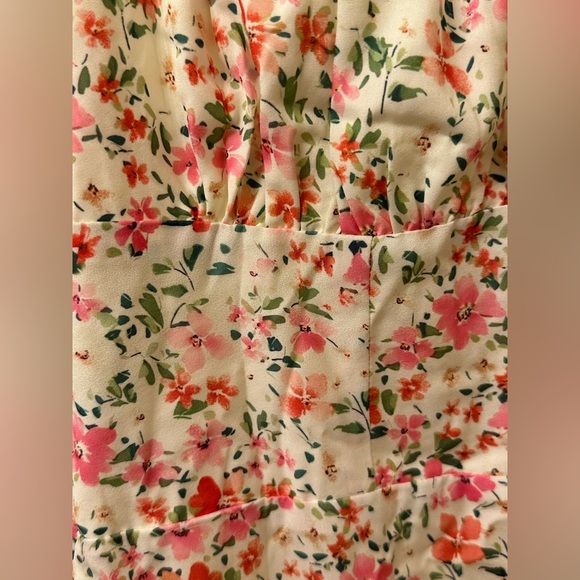 NWT Commense Floral Print Trim Cami Midi Dress - Picture 9 of 14